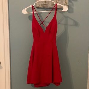 LULUS short red dress